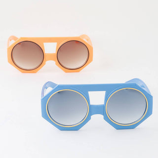 Retro Bright Geometric Mod Sunnies