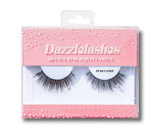 DAZZLELASHES 3D Faux Mink Sequin Festival Eyelashes