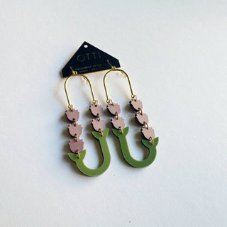 Lavender Botanical Earrings