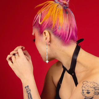 Catena Star + Link Earrings
