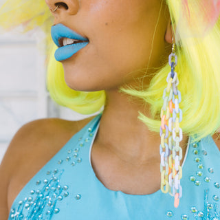 Streamer Tassel Chain Earrings