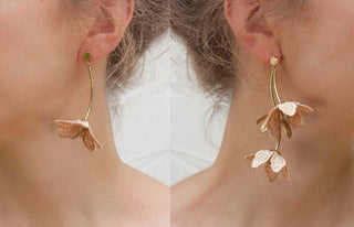 Asymmetrical Tiaré Earrings
