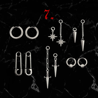 Asymmetrical Charm Earrings
