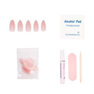 Cloud 9 Press-On Nails w/ Pink Jelly Finish