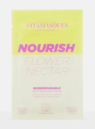 Nourish Flower Nectar Biodegradable Face Sheet Mask