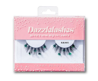 DAZZLELASHES 3D Faux Mink Sequin Festival Eyelashes