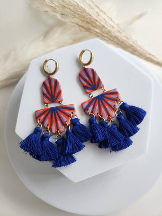 Art deco tassel earrings
