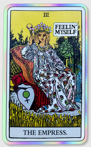 The Empress Holographic Tarot Sticker