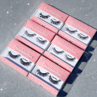 DAZZLELASHES 3D Faux Mink Sequin Festival Eyelashes