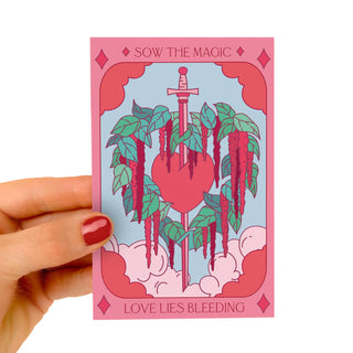 Love Lies Bleeding Tarot Seed Packet
