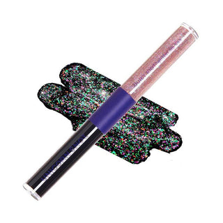 Quiet Riot Black-Chasm Glitter Lip Duo Lip Paint
