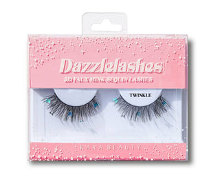 DAZZLELASHES 3D Faux Mink Sequin Festival Eyelashes