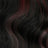 Black with Red ombre HL (FR1B/ Red Pink)