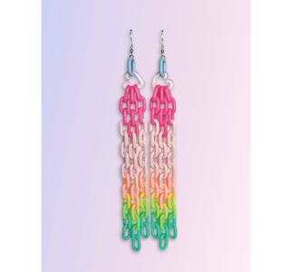 Streamer Tassel Chain Earrings