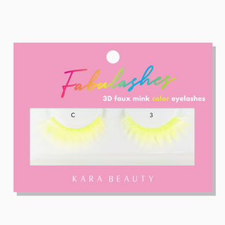 Colored FABULASHES 3D Faux Mink False Eyelashes