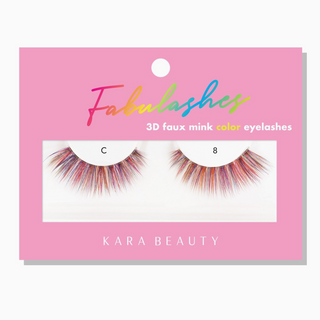 Colored FABULASHES 3D Faux Mink False Eyelashes