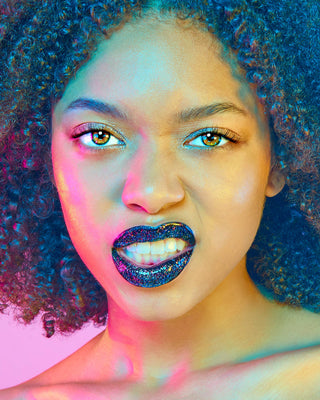 Quiet Riot Black-Chasm Glitter Lip Duo Lip Paint