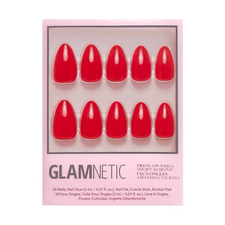 Fiery Red Press-On Nails