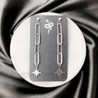 Catena Star + Link Earrings