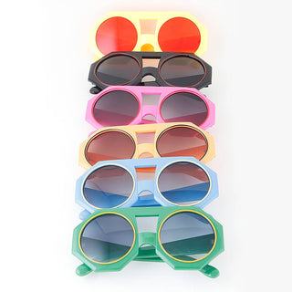 Retro Bright Geometric Mod Sunnies