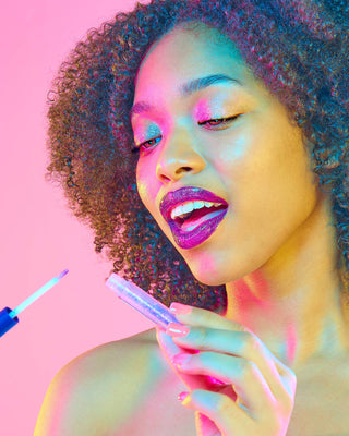 Quiet Riot Purple-Astro Glitter Lip Duo Lip Paint