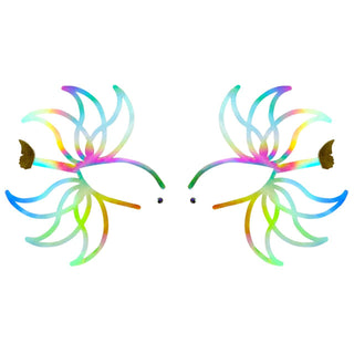 Rainbow Petal Holographic Face Decal