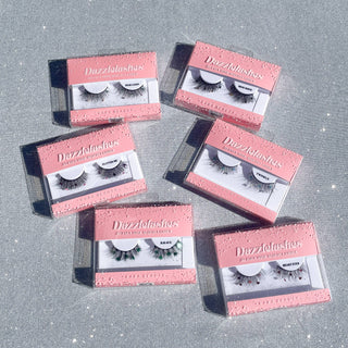 DAZZLELASHES 3D Faux Mink Sequin Festival Eyelashes