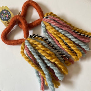 Big Heart Tassel Earrings