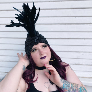 Feather Sparkle Turban