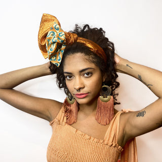 Whirling Turban / Lamé Wired Head Wraps