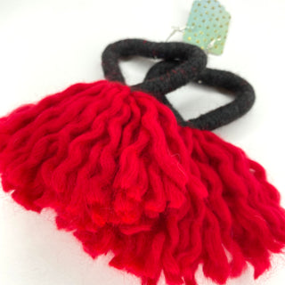 Big Heart Tassel Earrings