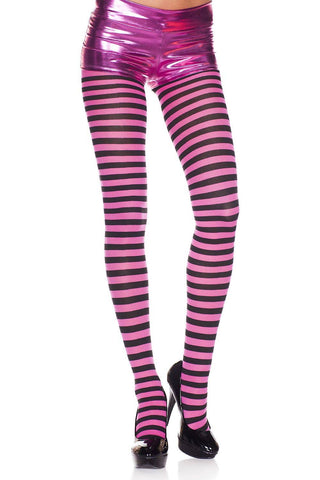 Music Legs Colorful Striped Tights