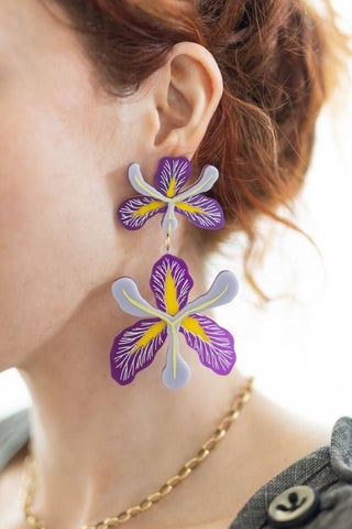 Iris Double Drop : Light Purple