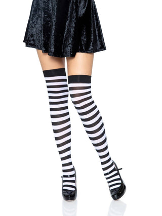 Cari Striped Stockings - One Size
