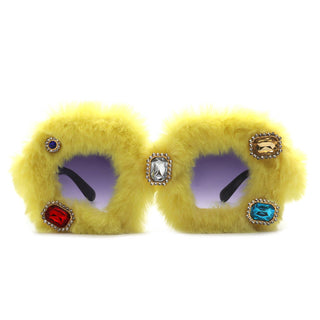 Oversize Fuzzy Lux Sunnies