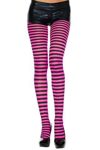 Music Legs Colorful Striped Tights