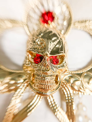 Gold Skull Halo Crown