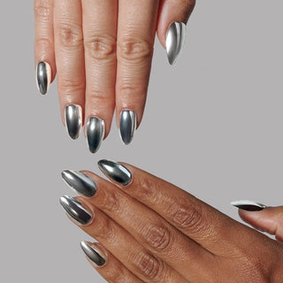 Platinum Press-On Nails