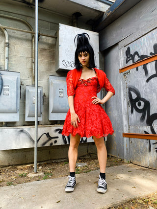 Custom Lydia Deetz Wig