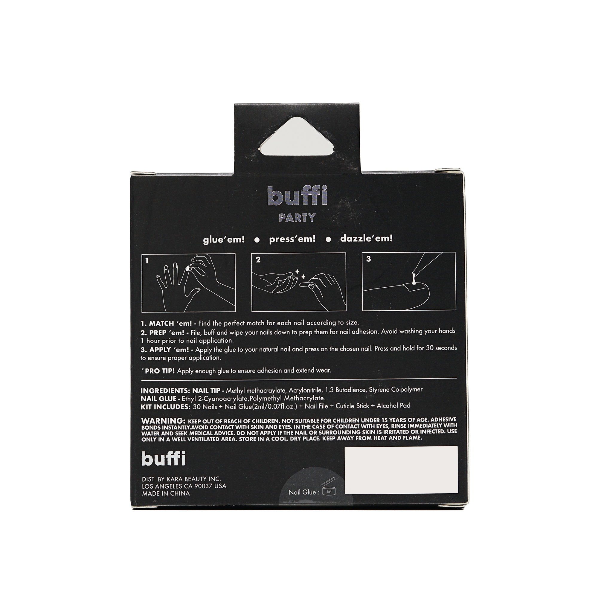 BUFFI PRESS-ON NAILS - HEAVY METAL