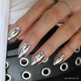 Platinum Press-On Nails