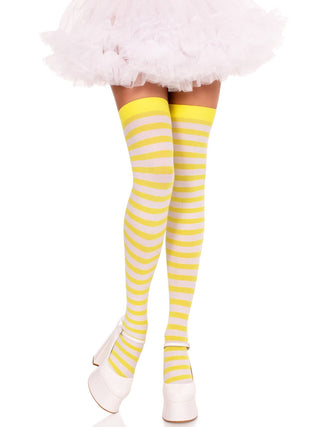 Cari Striped Stockings - One Size