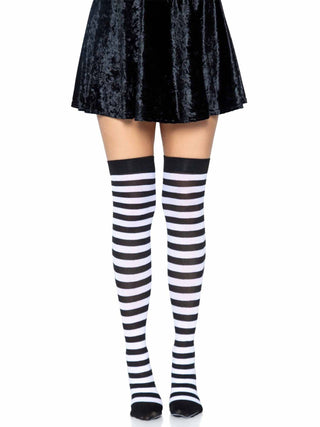 Cari Striped Stockings - One Size
