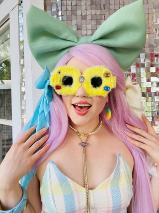 Oversize Fuzzy Lux Sunnies