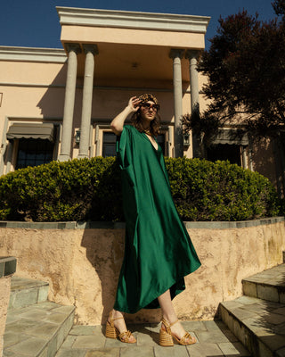 Emerald Caftan Dress
