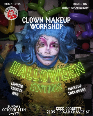 Clown Makeup Workshop: Halloween Edition!
