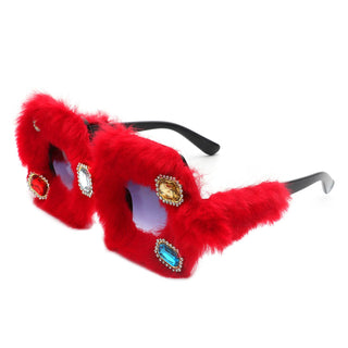 Oversize Fuzzy Lux Sunnies