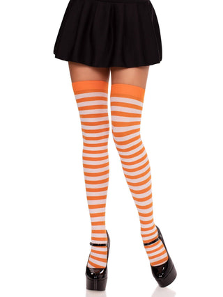 Cari Striped Stockings - One Size
