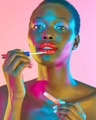 Quiet Riot Red-Clash Glitter Lip Duo Lip Paint