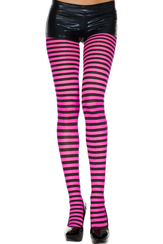 Music Legs Colorful Striped Tights